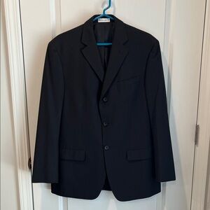 Geoffrey Beene Men's Black Pinstripe Blazer